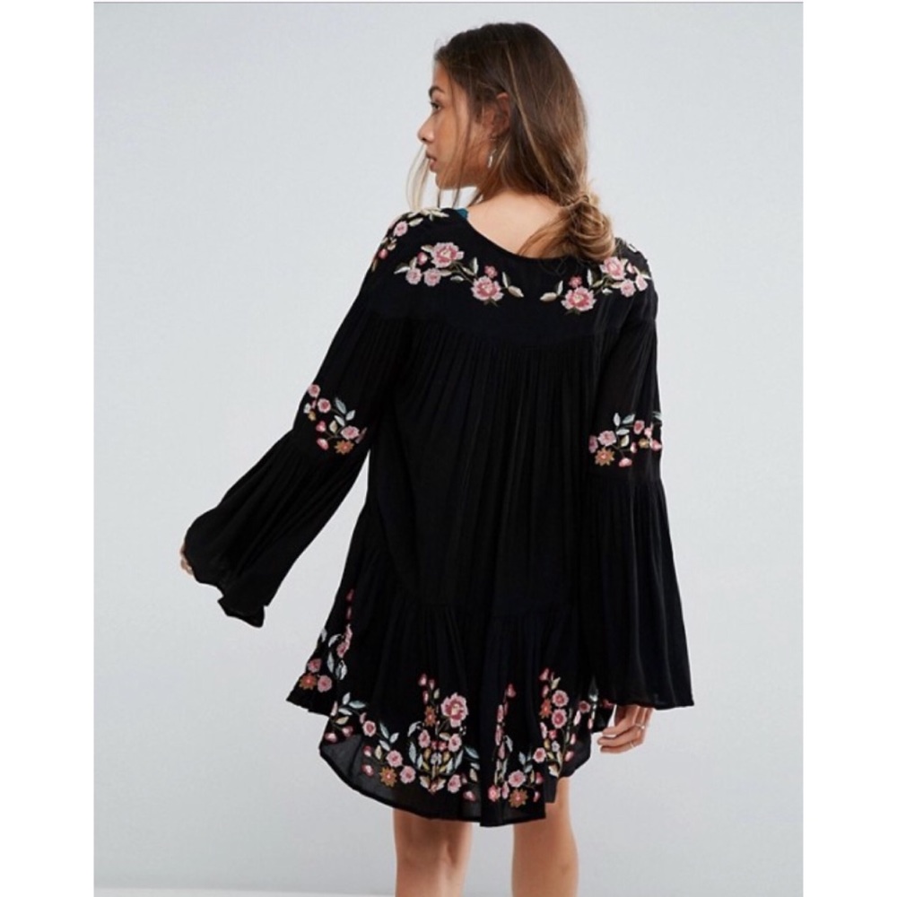 Free People Black Te Amo Boho Dress - Picture 4 of 8